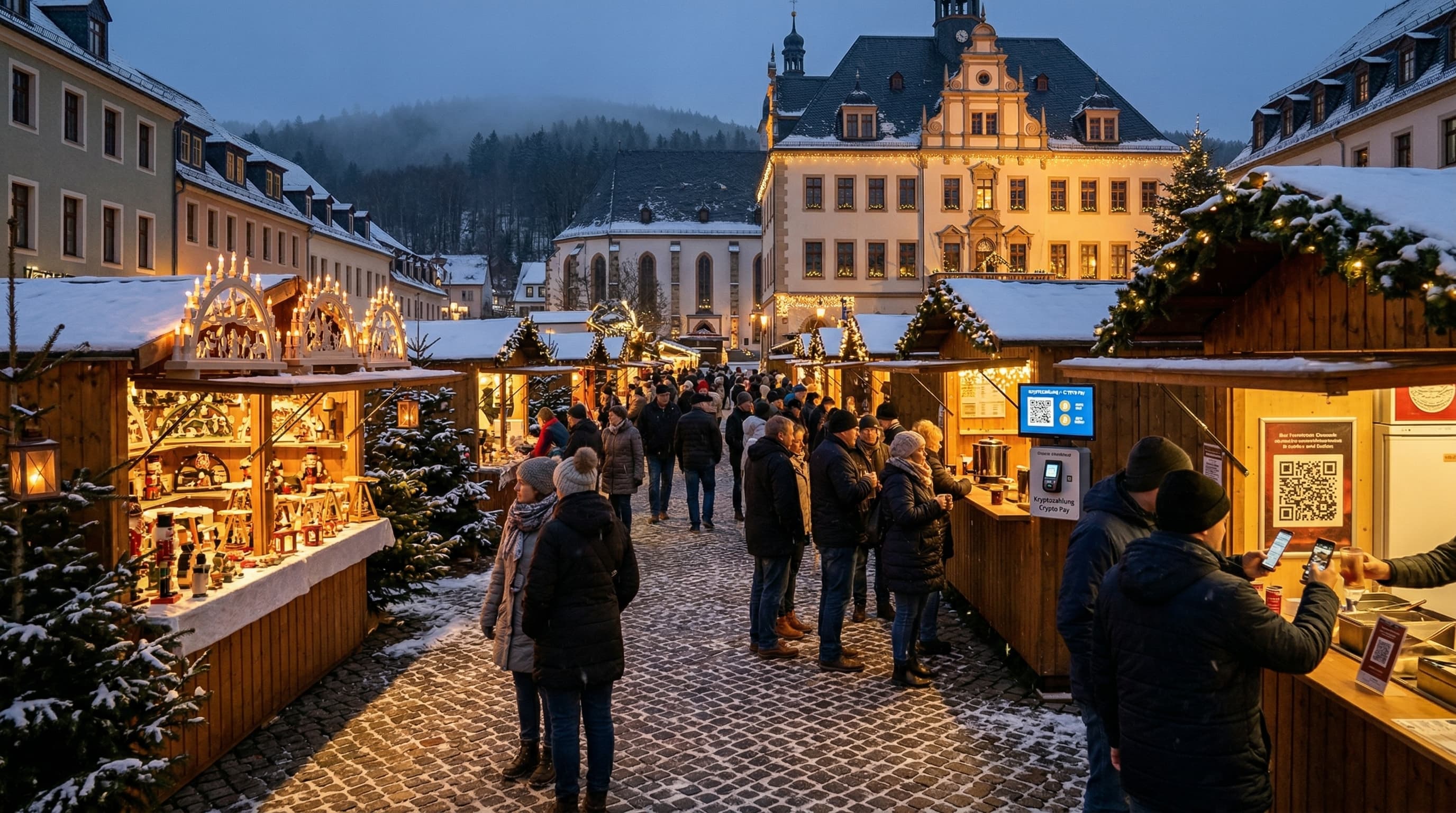 KI-Ungeduld Stollberg kürzt Wartezeiten um 30% am Weihnachtsmarkt