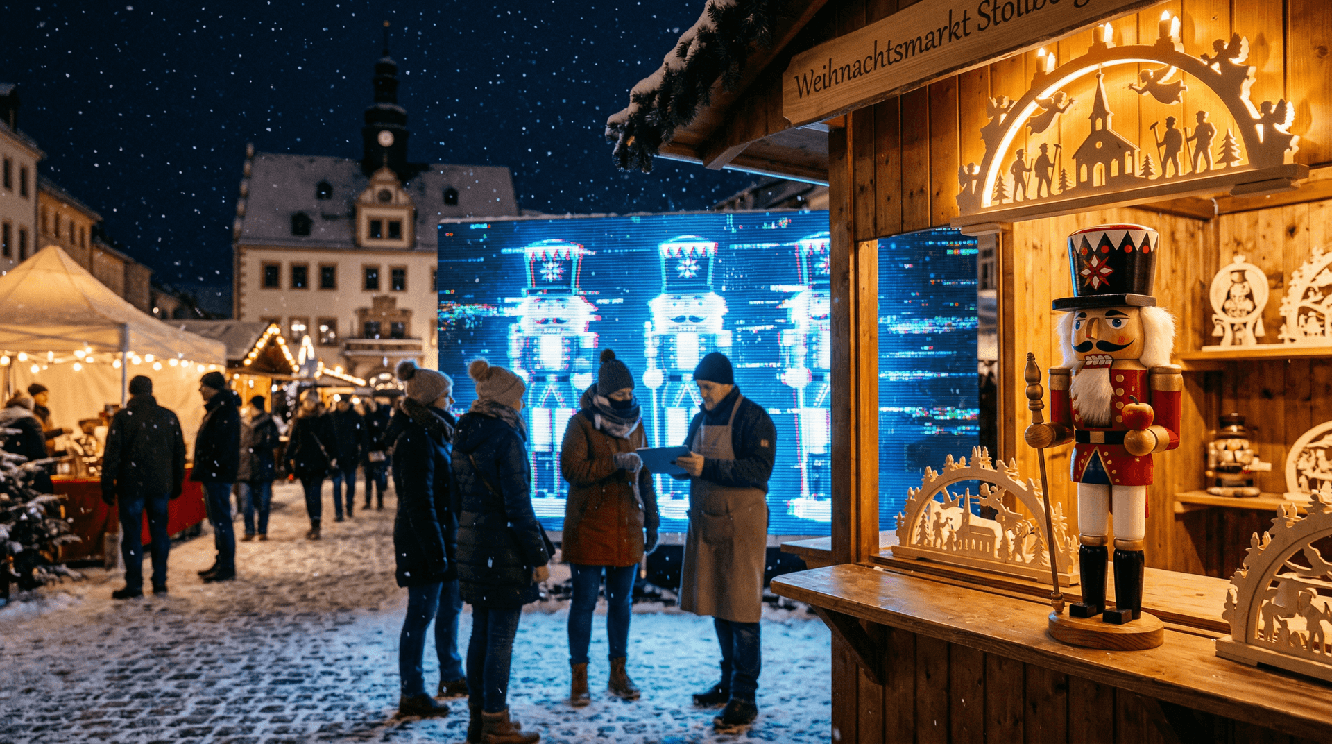 KI-Kunstraub Erzgebirge bedroht Stollberg Nussknacker
