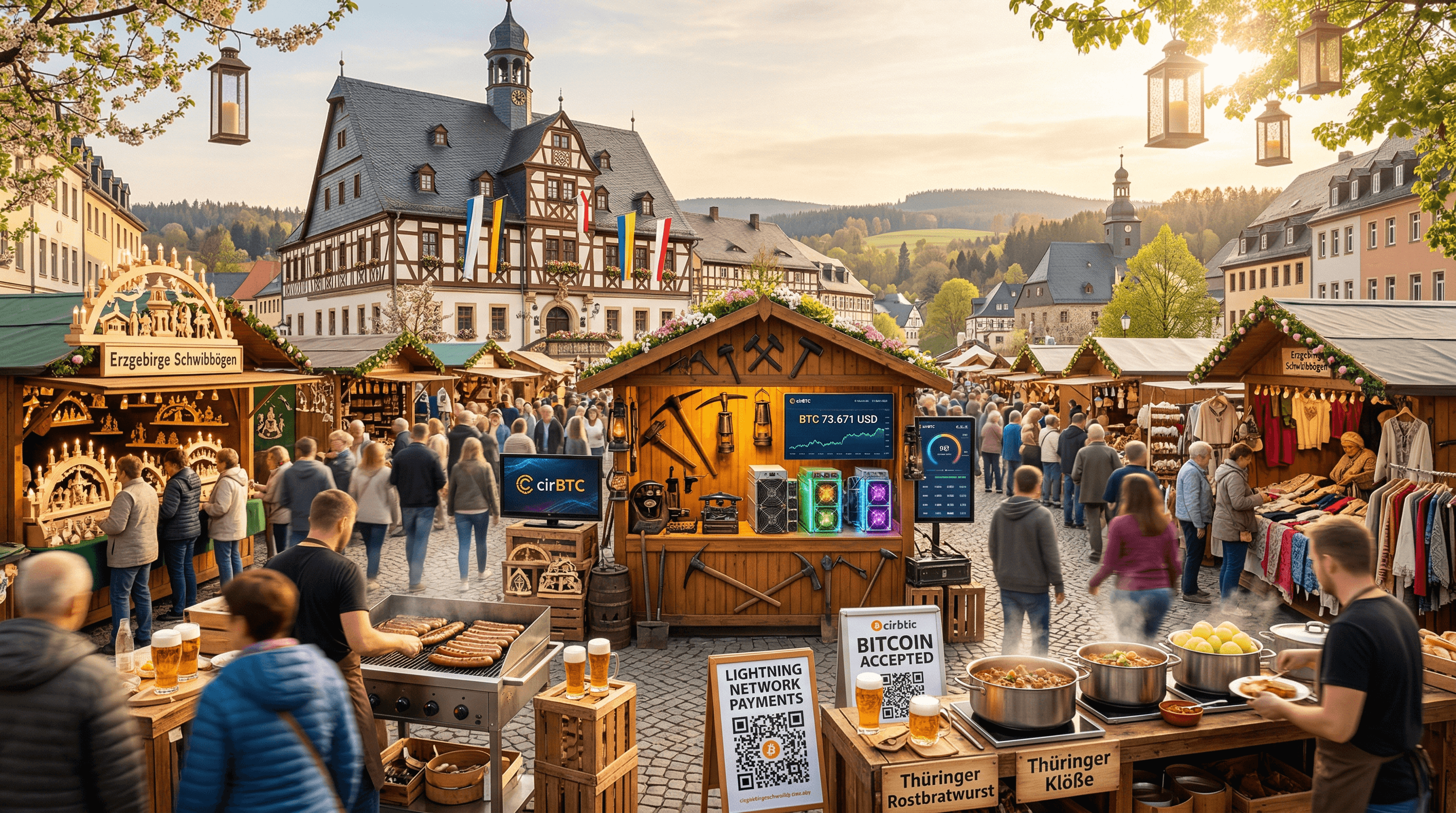 cirBTC Stollberg: Circle startet Mining-Festival heute am Rathausplatz