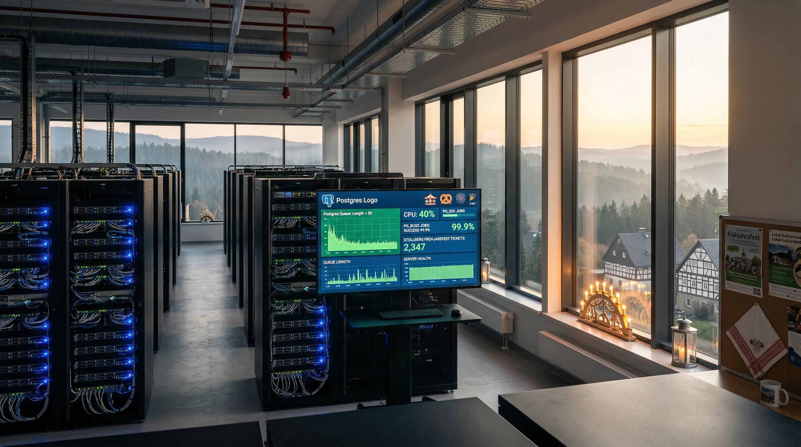 Postgres-Warteschlange optimiert Stollberg Frühjahrsfest-Ticketing