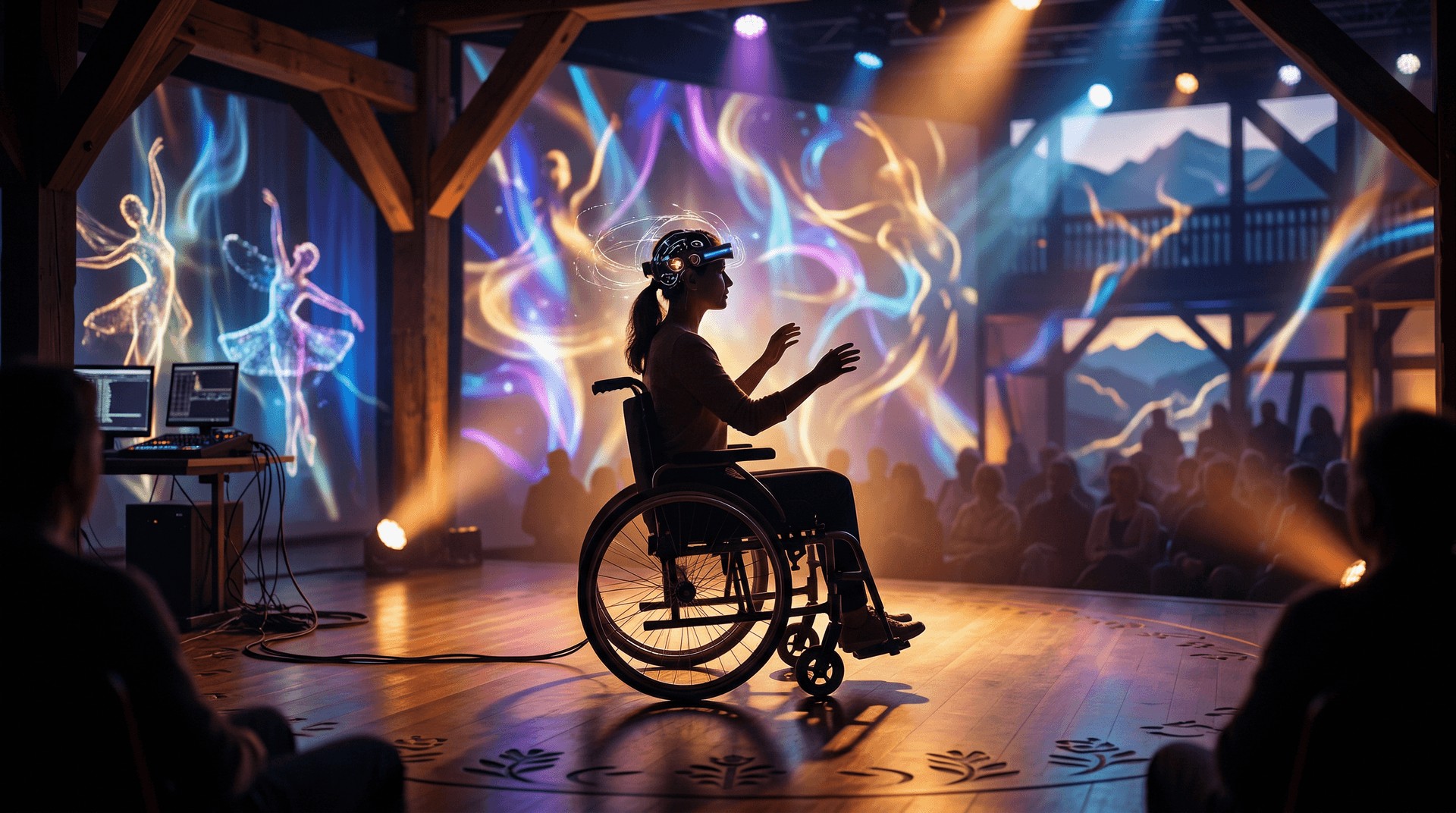 Brainwave Ballet Stollberg: ALS-Tänzerin tanzt mit Gehirnwellen