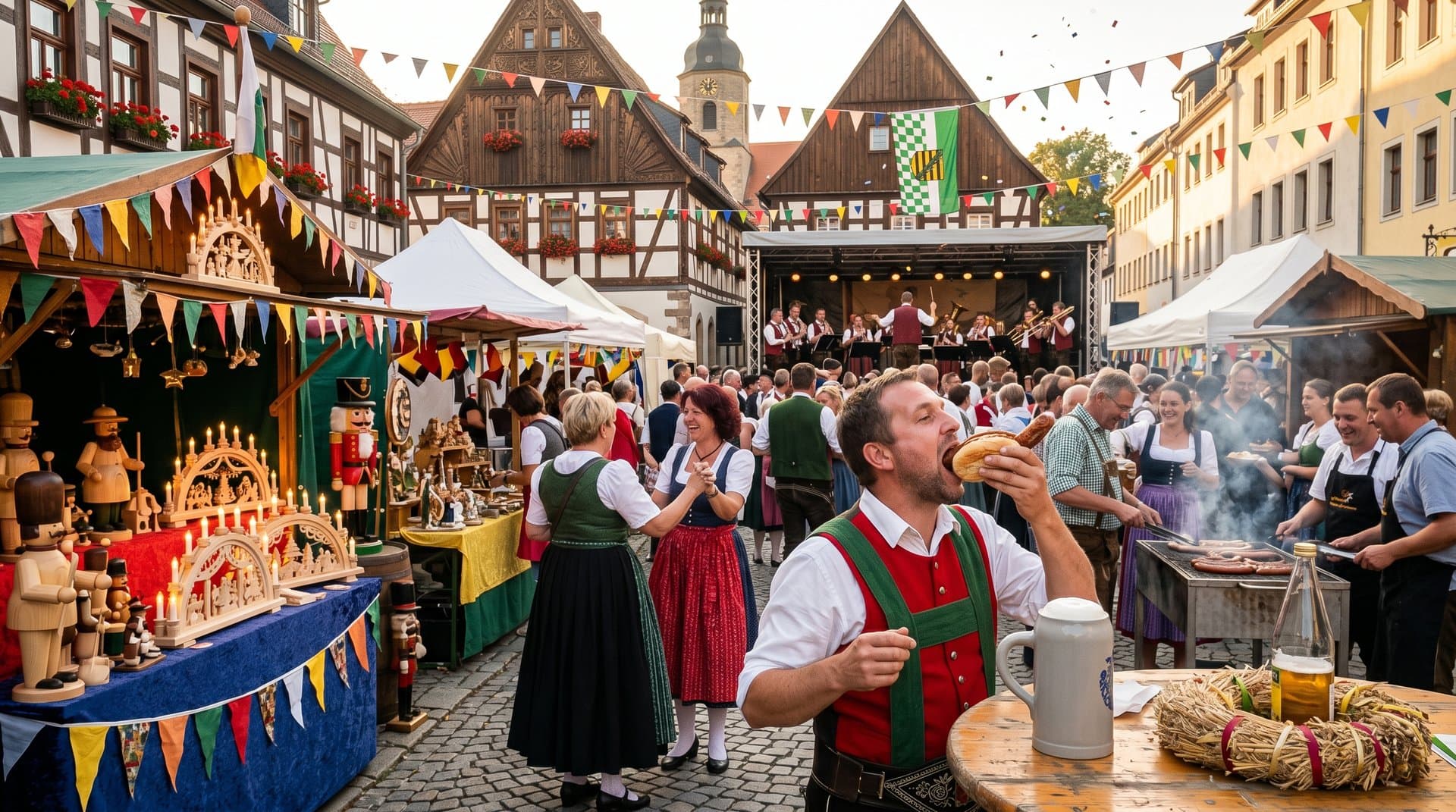 Stollberger Stadtfest auf Marktplatz mit Traditionen und ohne Krypto-Elemente