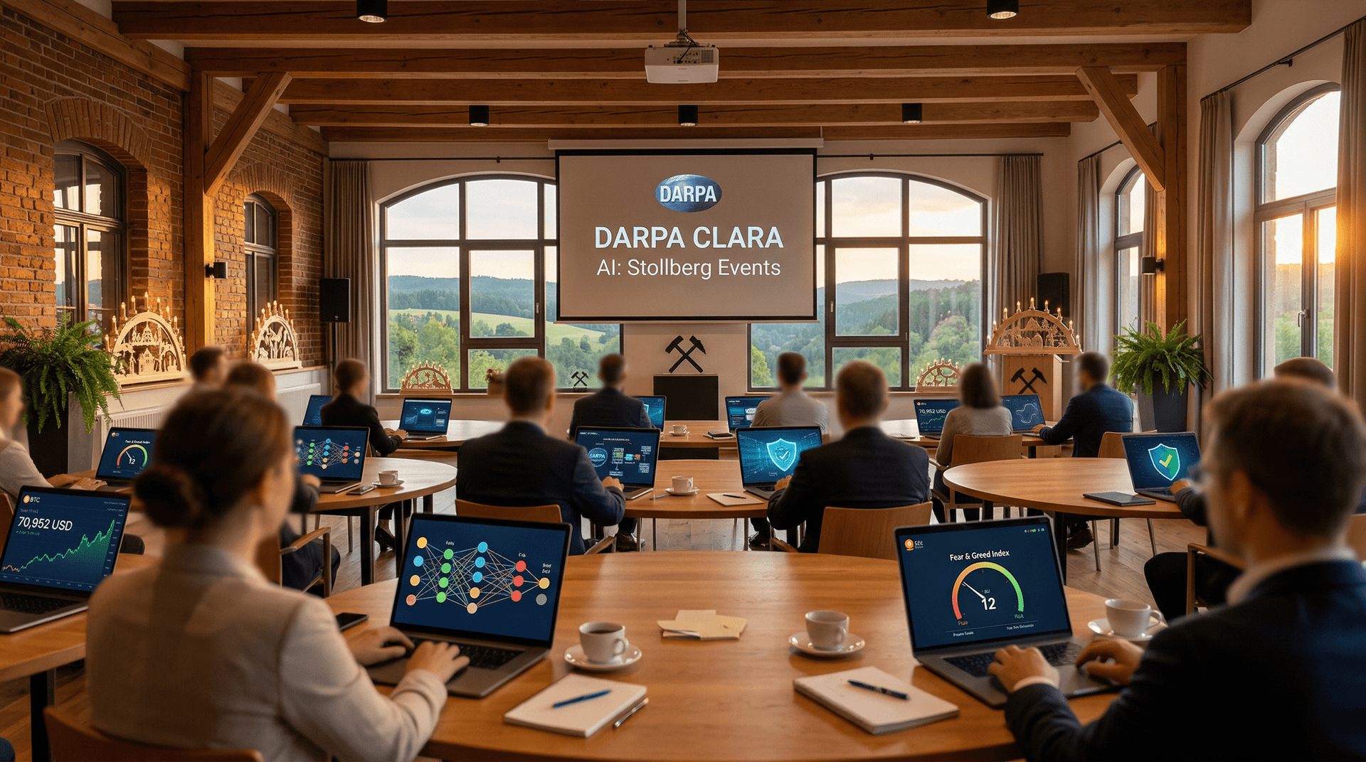 DARPA CLARA AI: Stollberg startet 3 Events mit 450 Plätzen ab 20. April