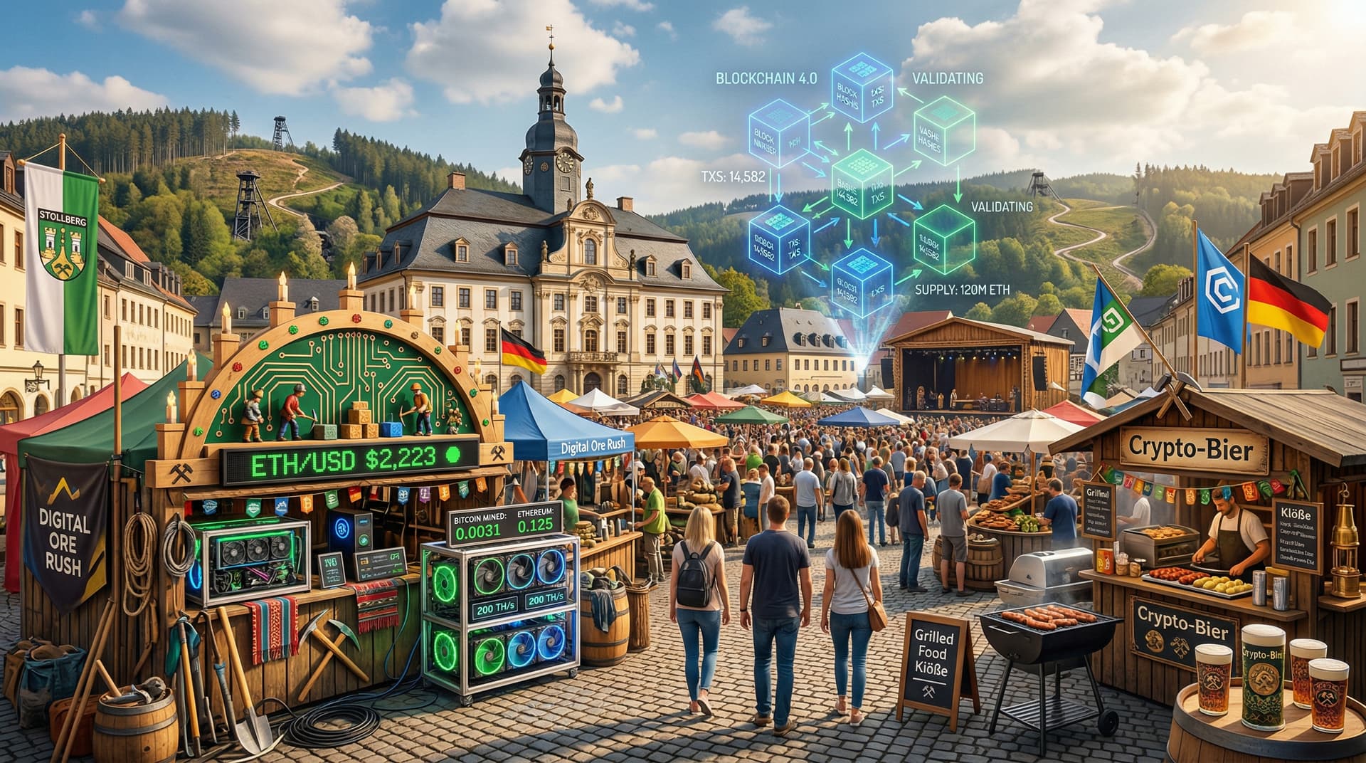 Ethereum Preis Stollberg steigt auf 2.223 USD