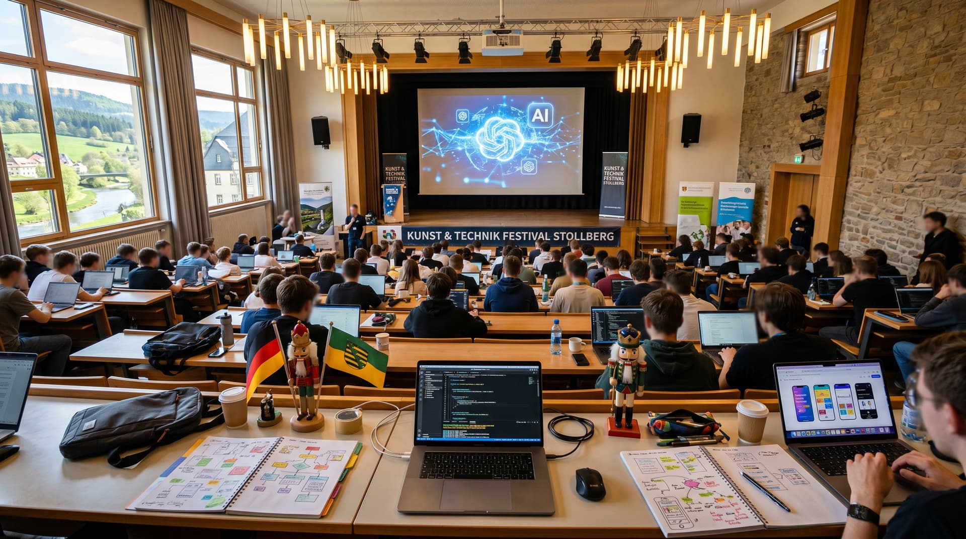 Claude Hackathon Stollberg: 150 Studenten bauen AI-Krypto-Apps