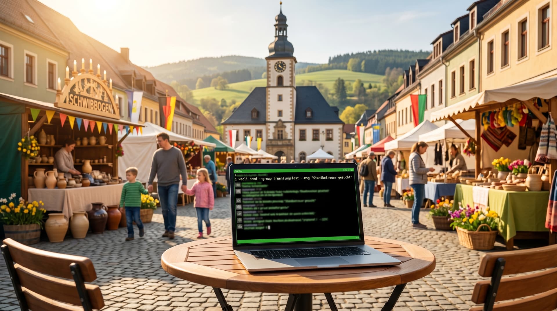 WhatsApp CLI Wacli spart Stollberg-Vereinen 20 Stunden bei Events