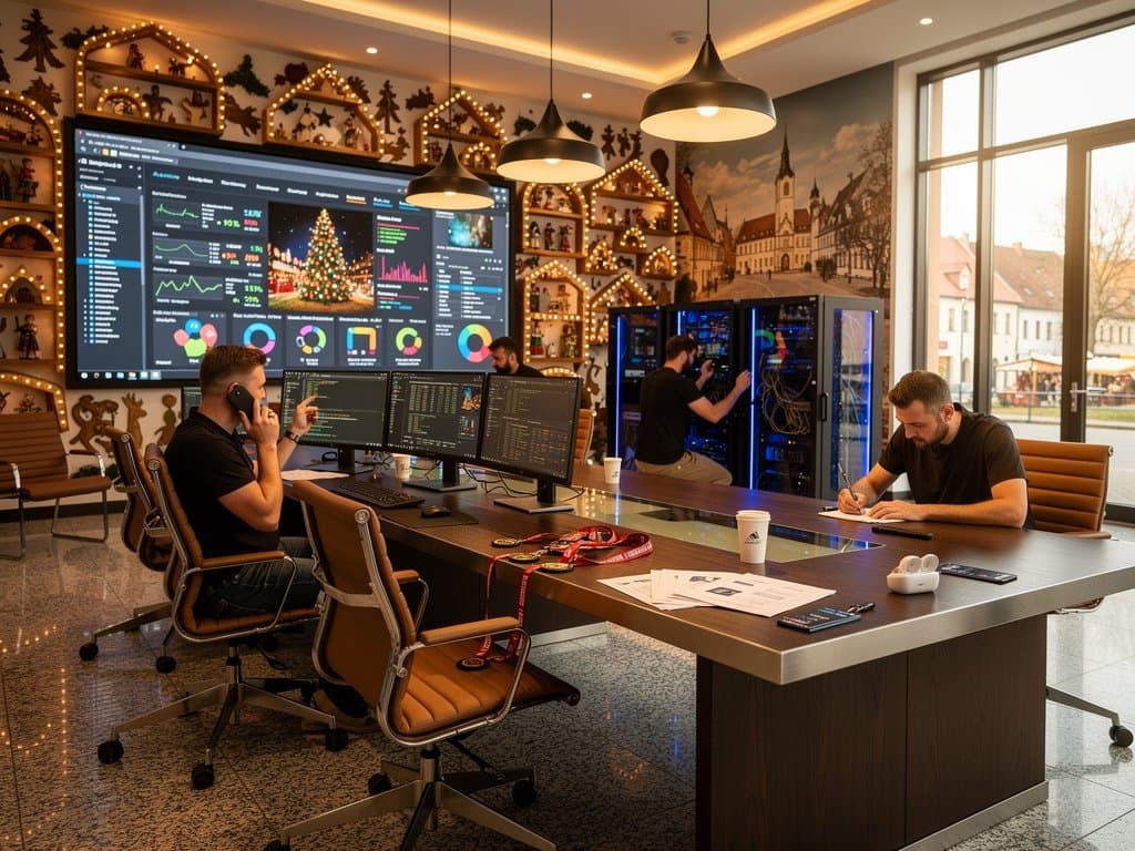 Eventmanager in Stadthalle Stollberg mit MDV Markdown-Dashboards und lokalen Festival-Daten