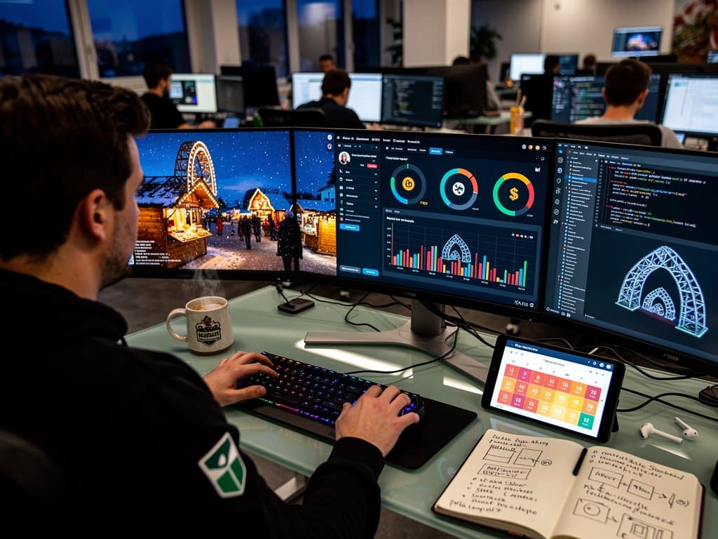 Solo-Engineer entwickelt Event-Tech und Crypto-Dashboard für Stollberg-Feste in Co-Working-Space