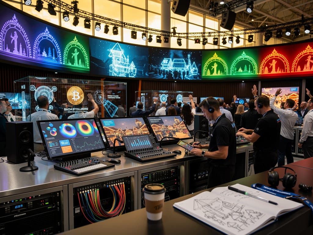 InfoComm-Messehalle mit KI-AV-Demos für Stollberg-Events in Las Vegas